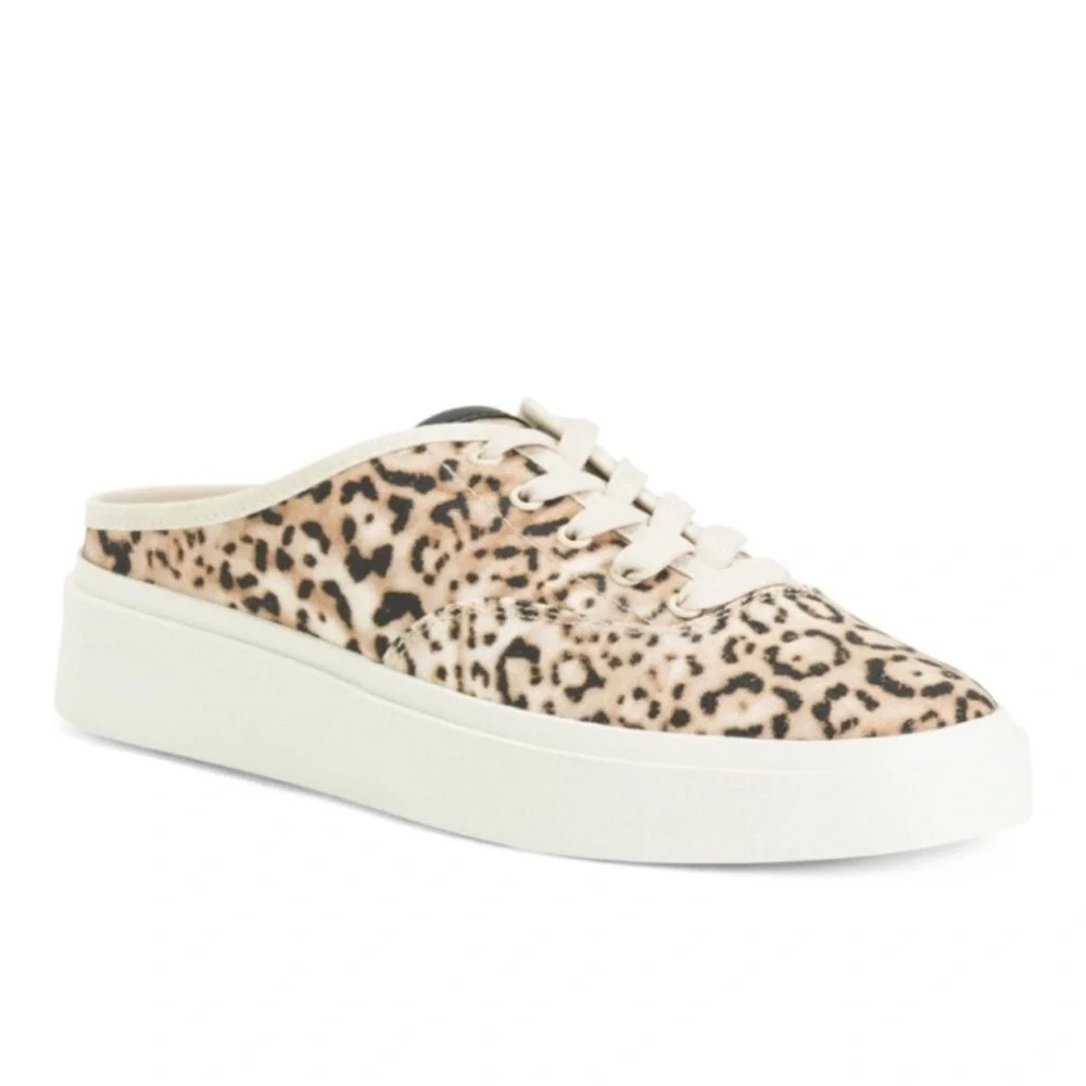 NEW Dolce Vita × CLEAR Vanie platform sneakers 8.5 Leopard Print slip on shoe